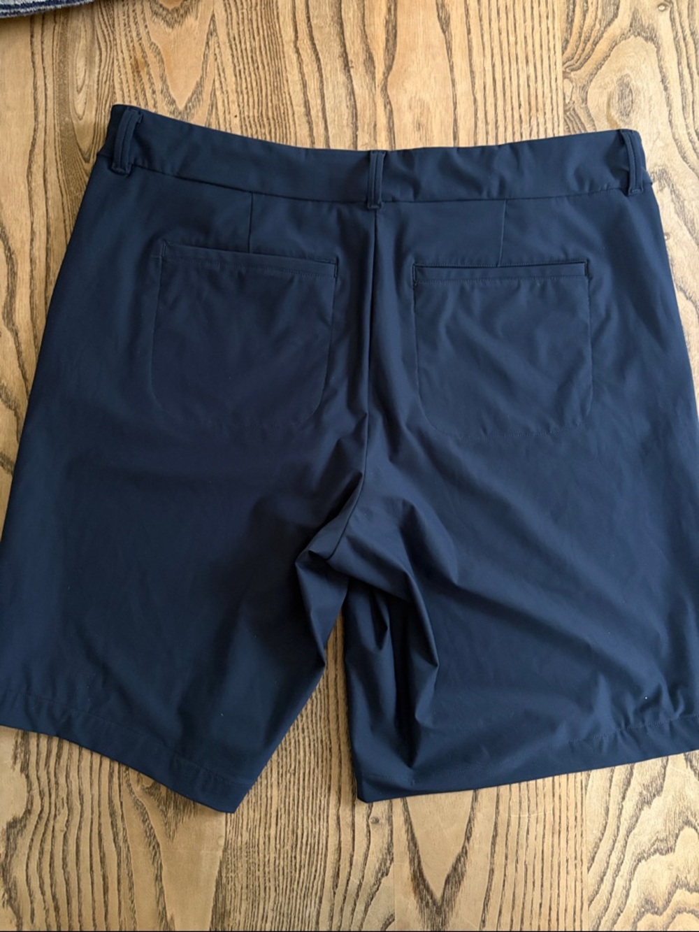 Spanx Sunshine Solutions Stretch Shorts size Large Navy - Picture 10 of 12